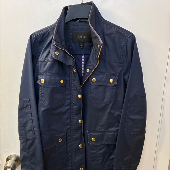 J Crew Womens Downtown Field  Jacket Navy S - Picture 2 of 8